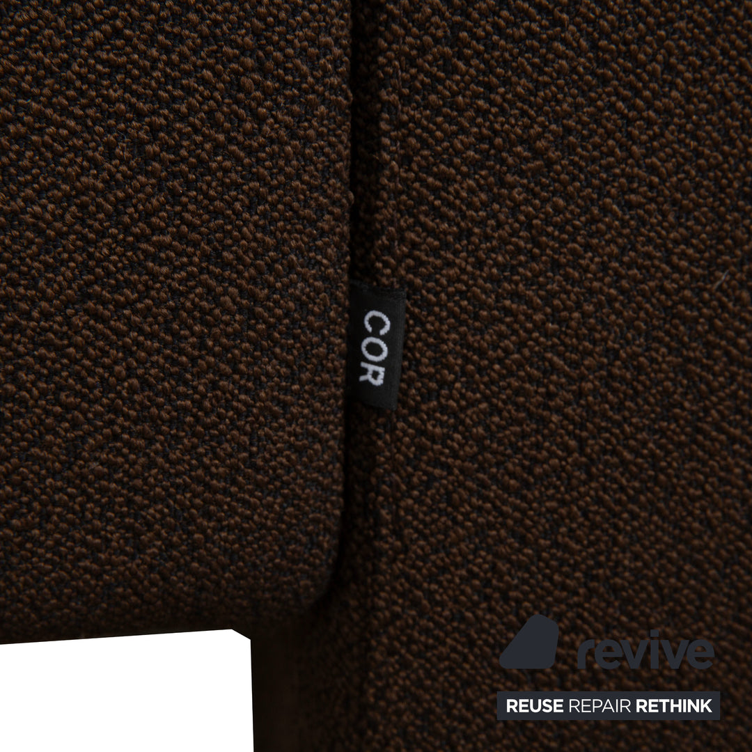 Cor Conseta Fabric Armchair Dark Brown