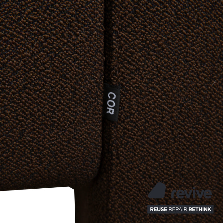 Cor Conseta Fabric Armchair Dark Brown