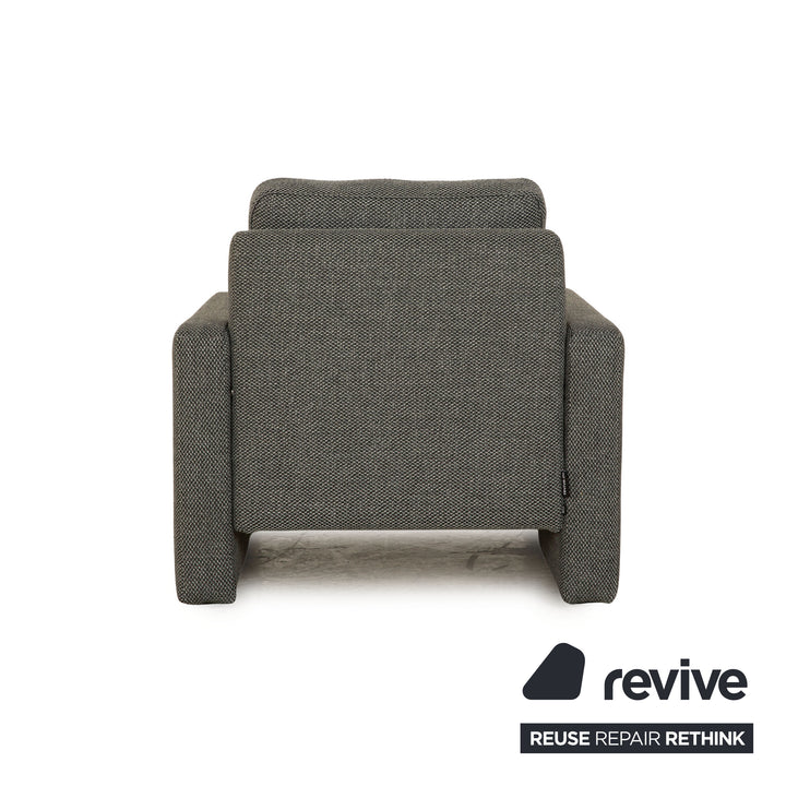 Fauteuil COR Conseta en tissu gris housse neuve