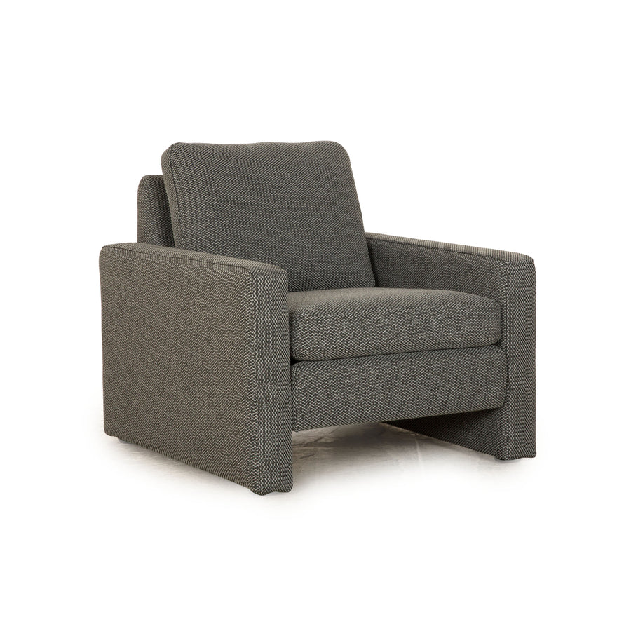 Fauteuil COR Conseta en tissu gris housse neuve