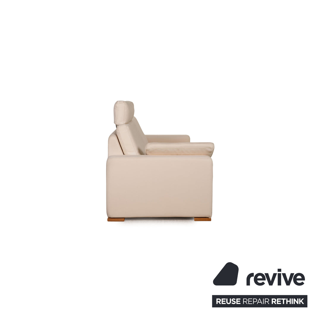 Cor Conseta Stoff Sofa Creme Dreisitzer Couch