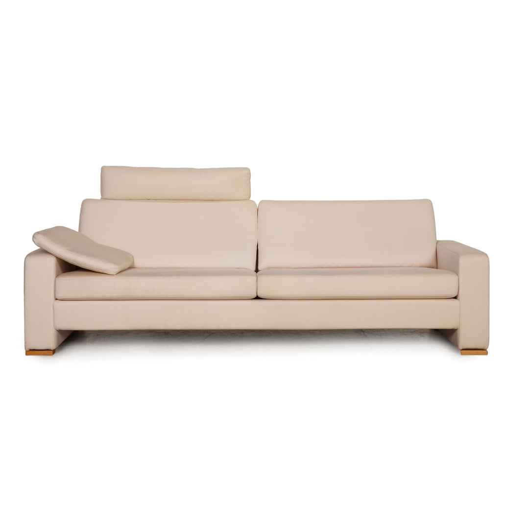 Cor Conseta fabric sofa cream three seater couch