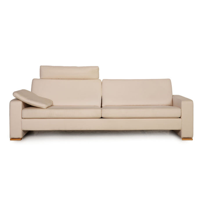 Cor Conseta Stoff Sofa Creme Dreisitzer Couch