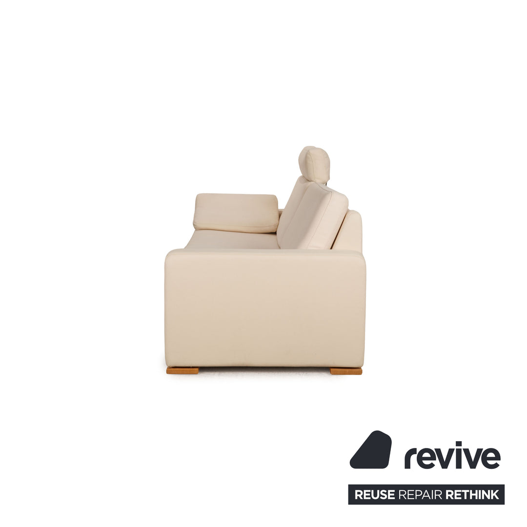 Cor Conseta fabric sofa cream three seater couch