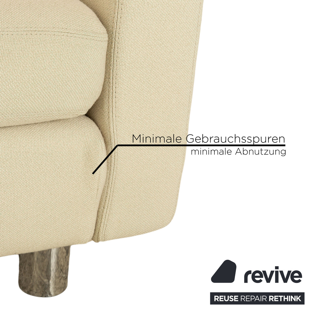 Cor Conseta fabric sofa set beige cream three-seater armchair couch