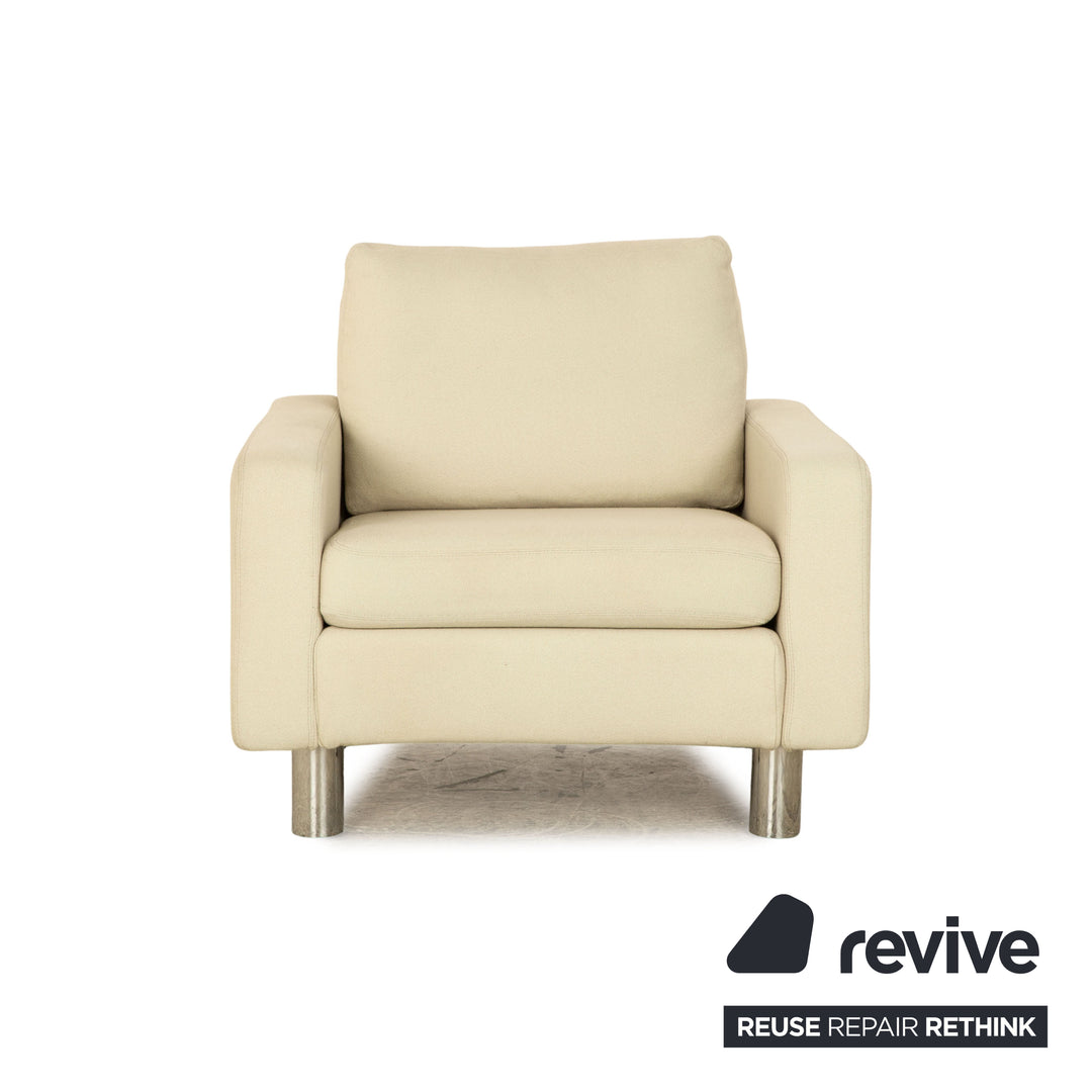 Cor Conseta fabric sofa set beige cream three-seater armchair couch