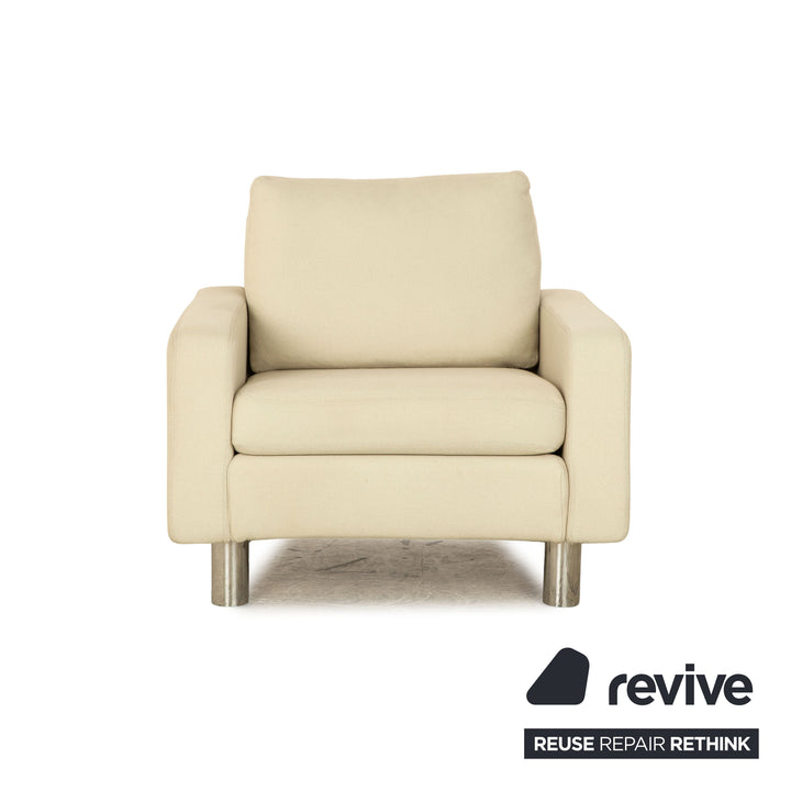 Cor Conseta fabric sofa set beige cream three-seater armchair couch