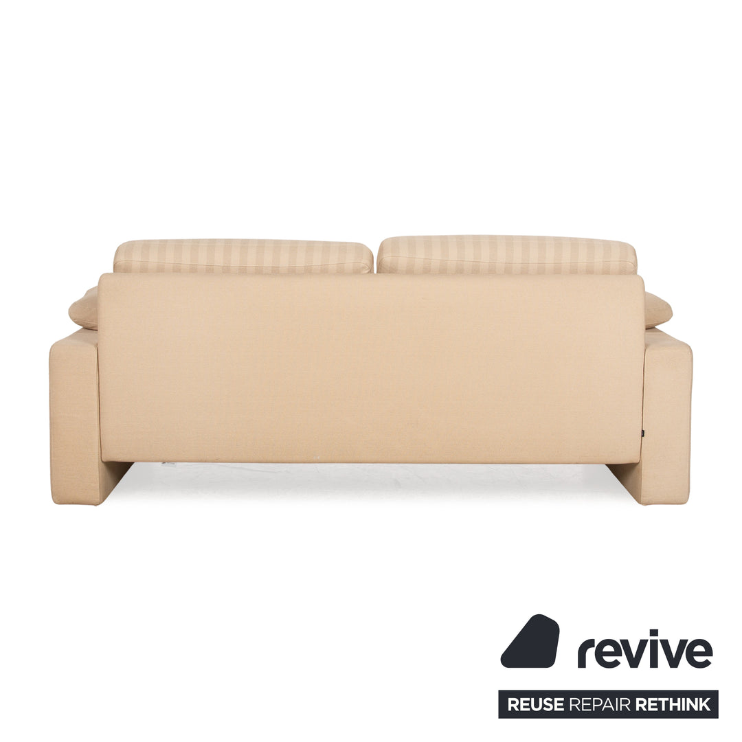 Cor Conseta Stoff Sofa Garnitur Creme 2x Zweisitzer Couch