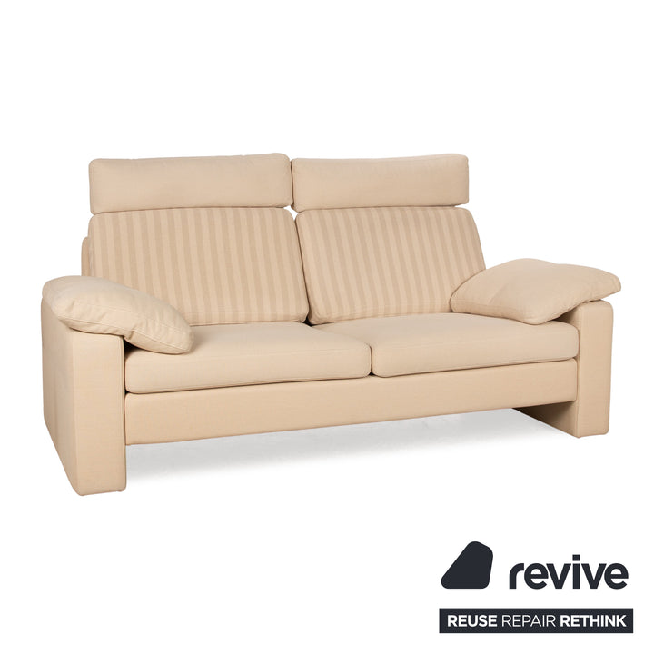 Cor Conseta Stoff Sofa Garnitur Creme 2x Zweisitzer Couch