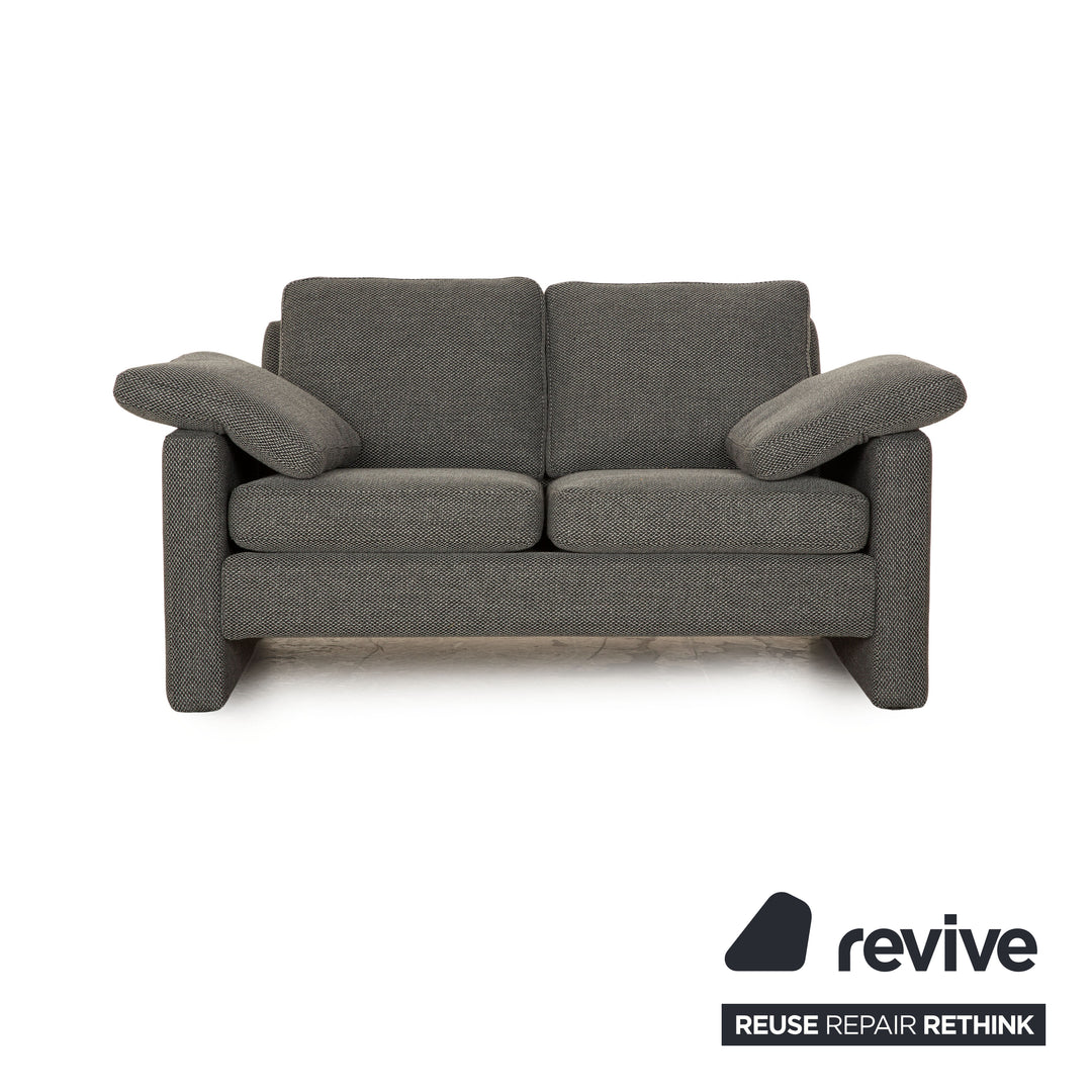 COR Conseta Stoff  Sofa Garnitur Grau Zweisitzer Sessel Grau  Neubezug