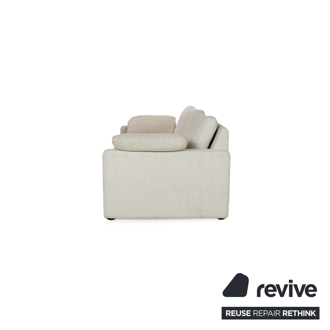 Cor Conseta Stoff Zweisitzer Beige Sofa Couch