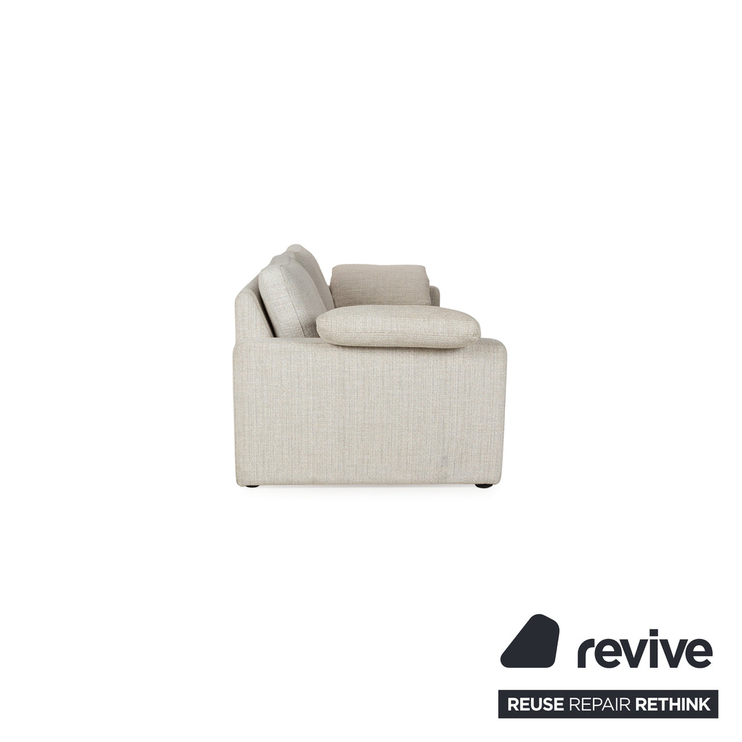 Cor Conseta Stoff Zweisitzer Beige Sofa Couch