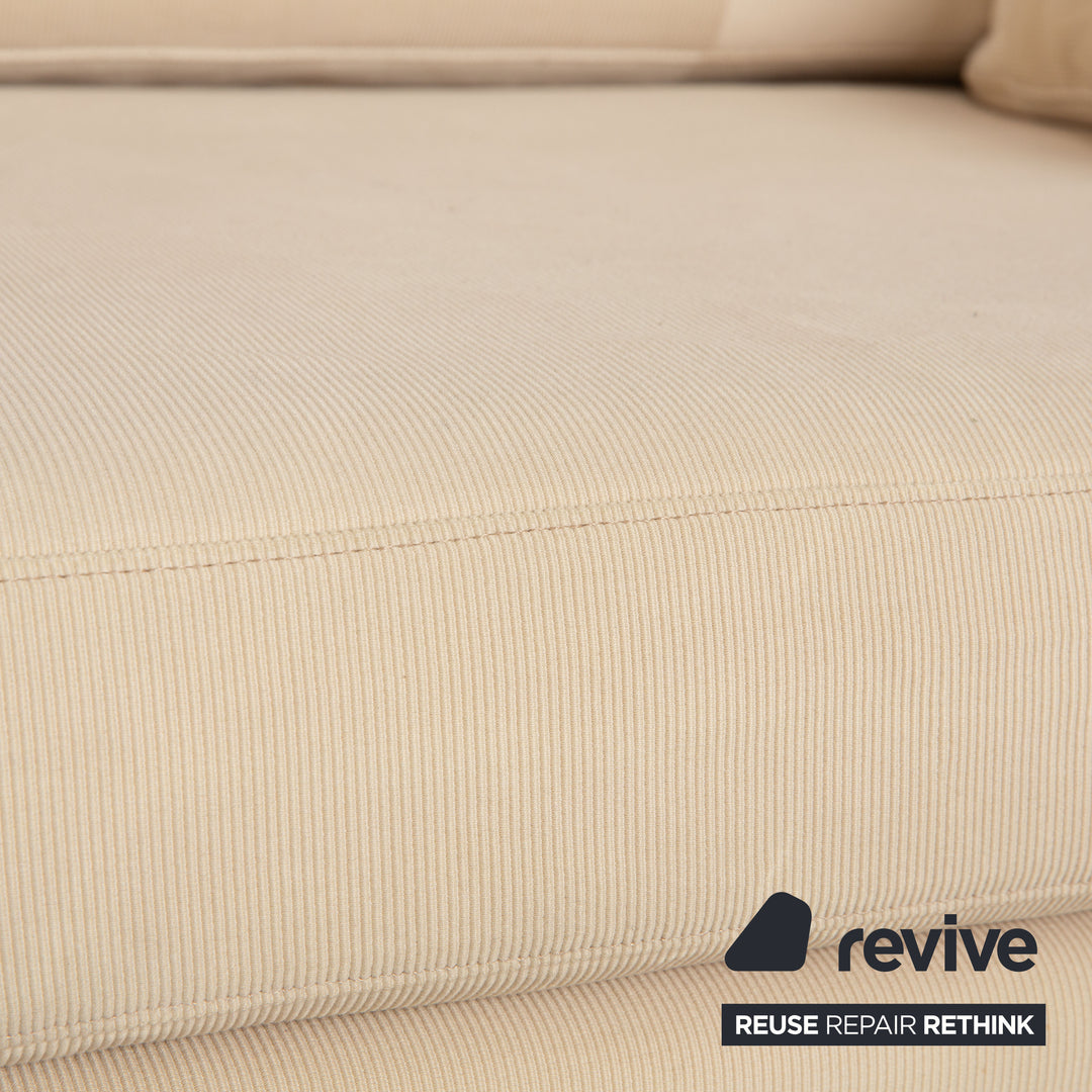 Cor Conseta Stoff Zweisitzer Creme Beige Sofa Couch