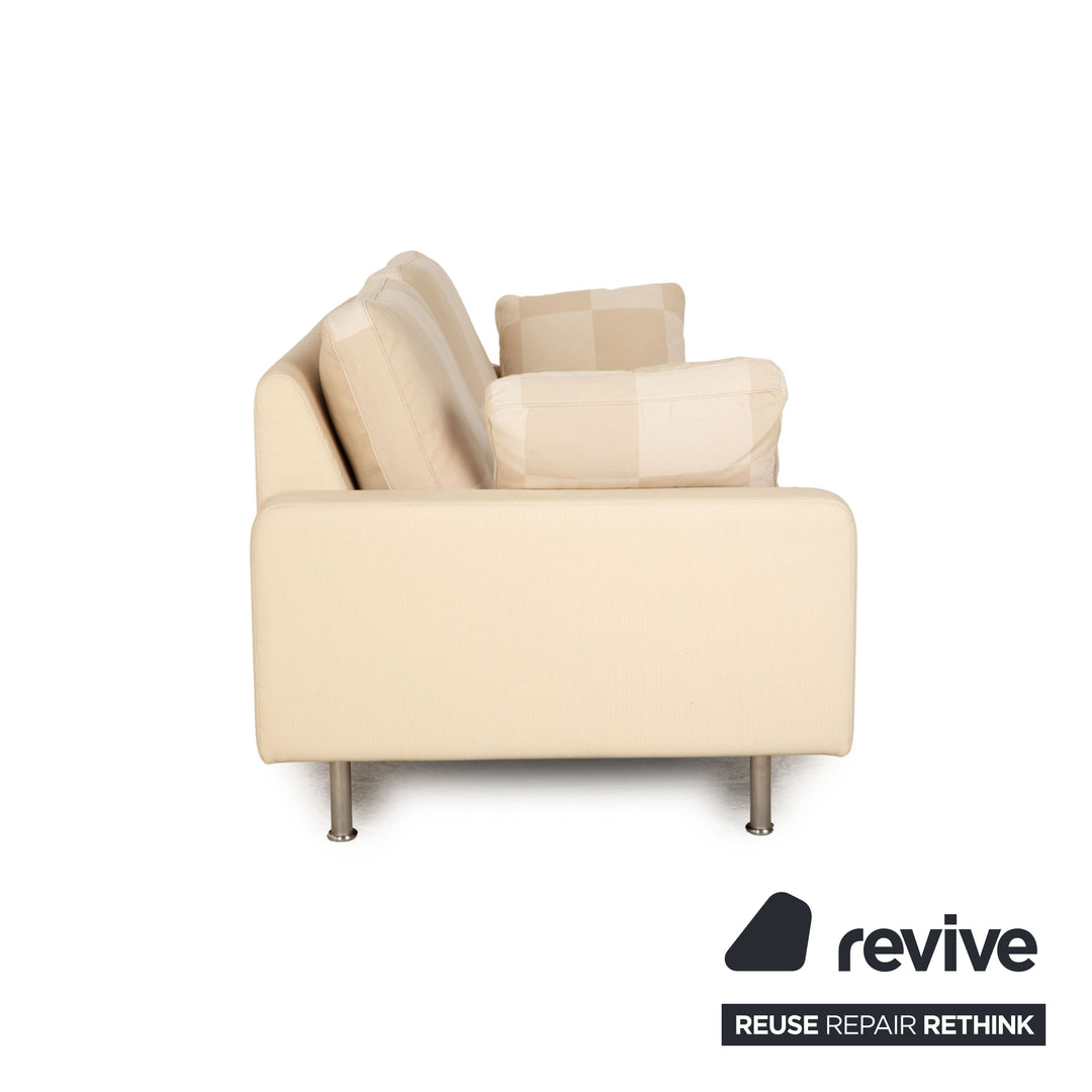 Cor Conseta Fabric Two Seater Cream Beige Sofa Couch