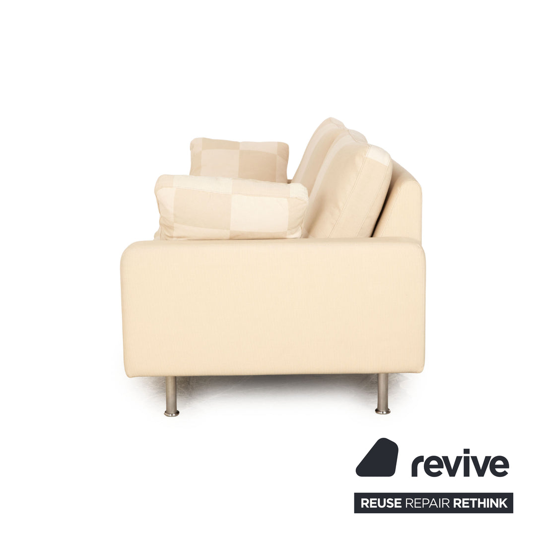 Cor Conseta Stoff Zweisitzer Creme Beige Sofa Couch