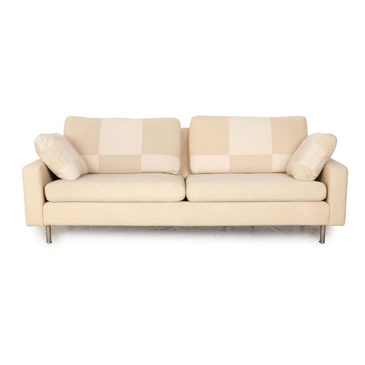 Cor Conseta Fabric Two Seater Cream Beige Sofa Couch