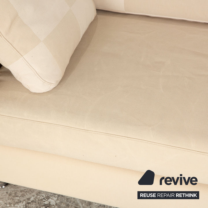 Cor Conseta Stoff Zweisitzer Creme Beige Sofa Couch