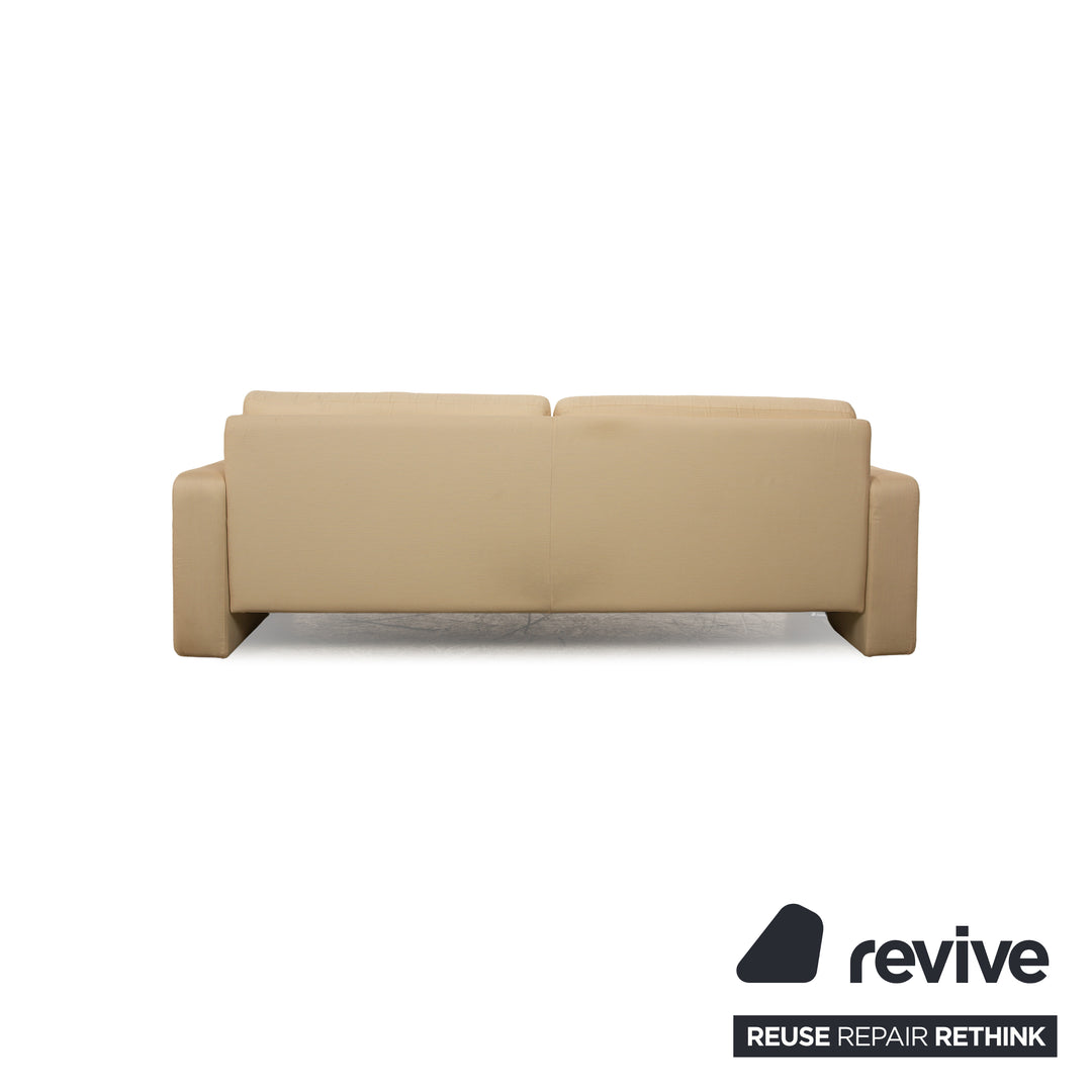 Cor Conseta Fabric Two Seater Cream Beige Sofa Couch