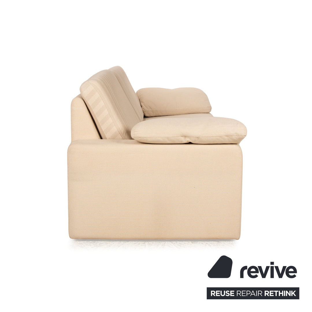 Cor Conseta Stoff Zweisitzer Creme Sofa Couch