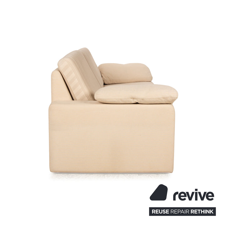 Cor Conseta Fabric Two Seater Cream Sofa Couch