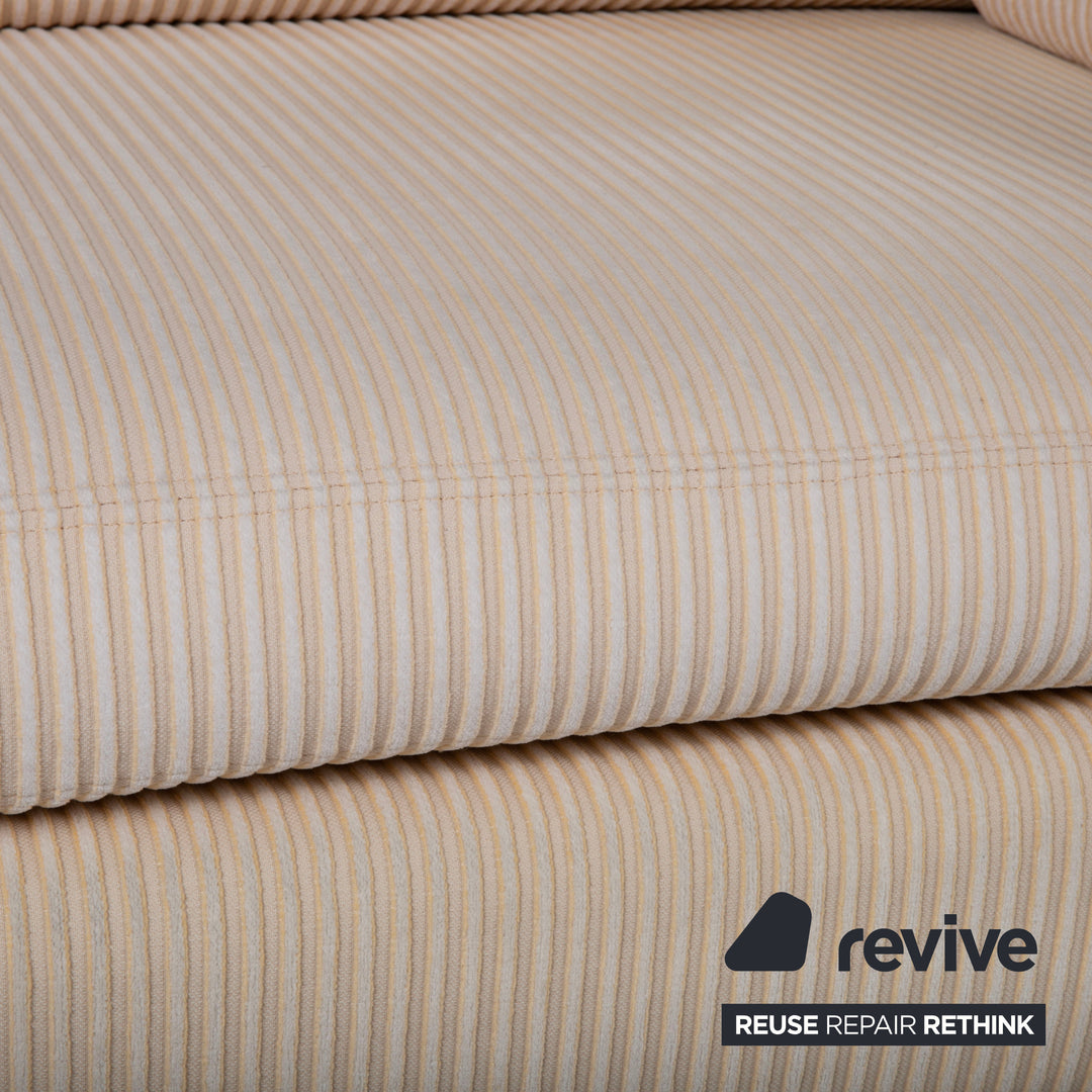 COR Conseta Stoff Zweisitzer Beige Creme Sofa Couch
