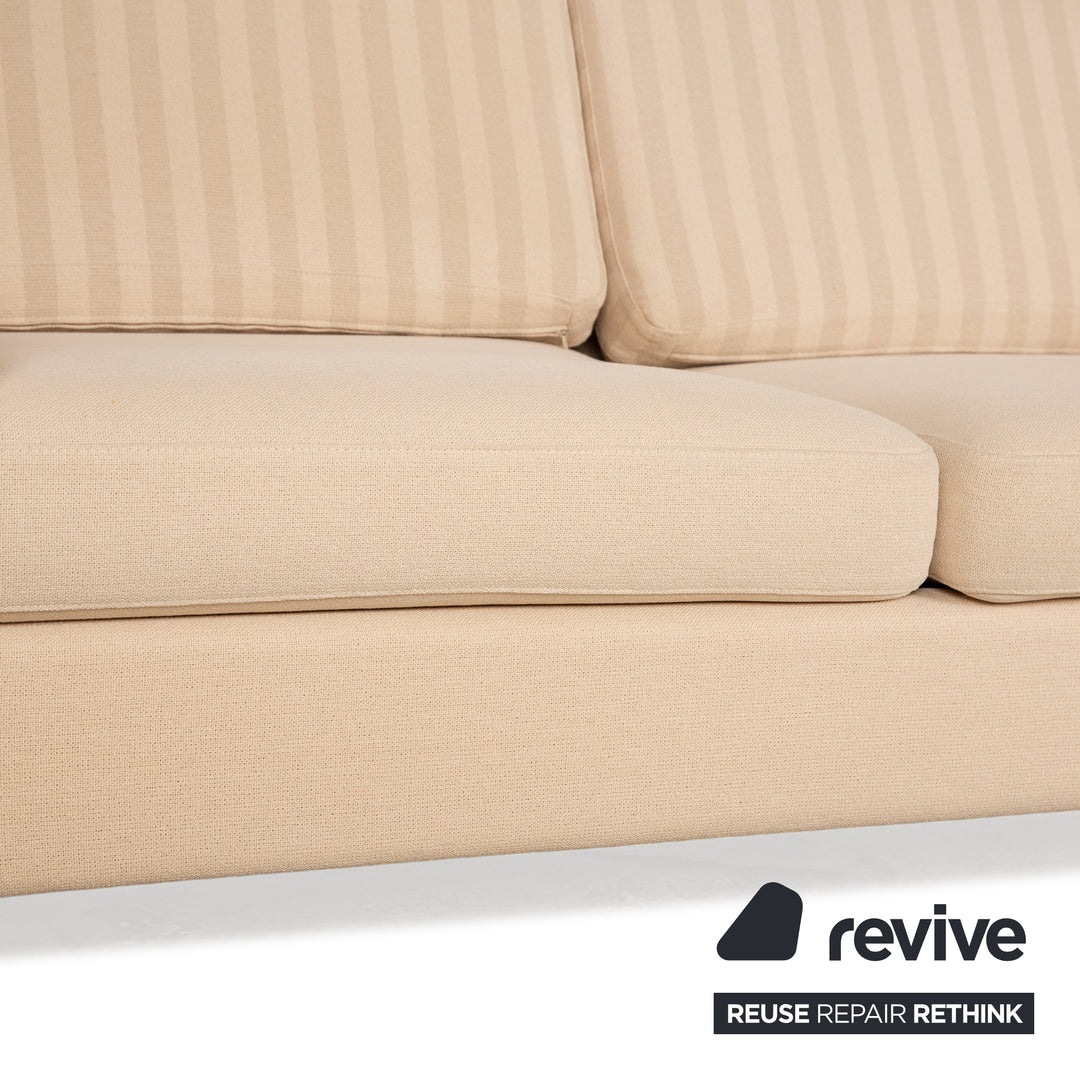 Cor Conseta Fabric Two Seater Cream Sofa Couch