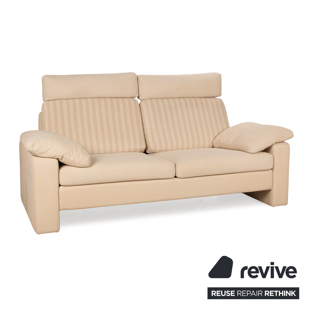 Cor Conseta Fabric Two Seater Cream Sofa Couch