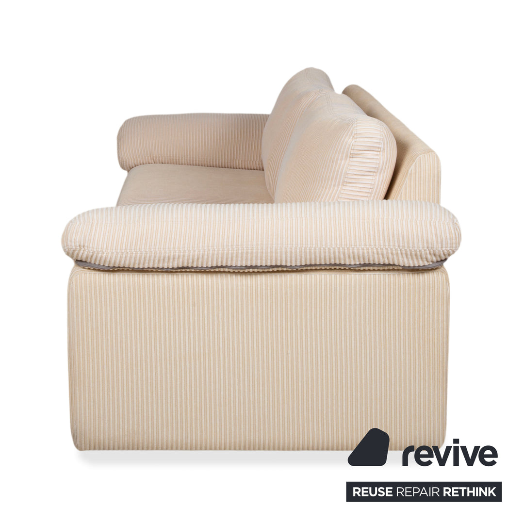 COR Conseta Stoff Zweisitzer Beige Creme Sofa Couch