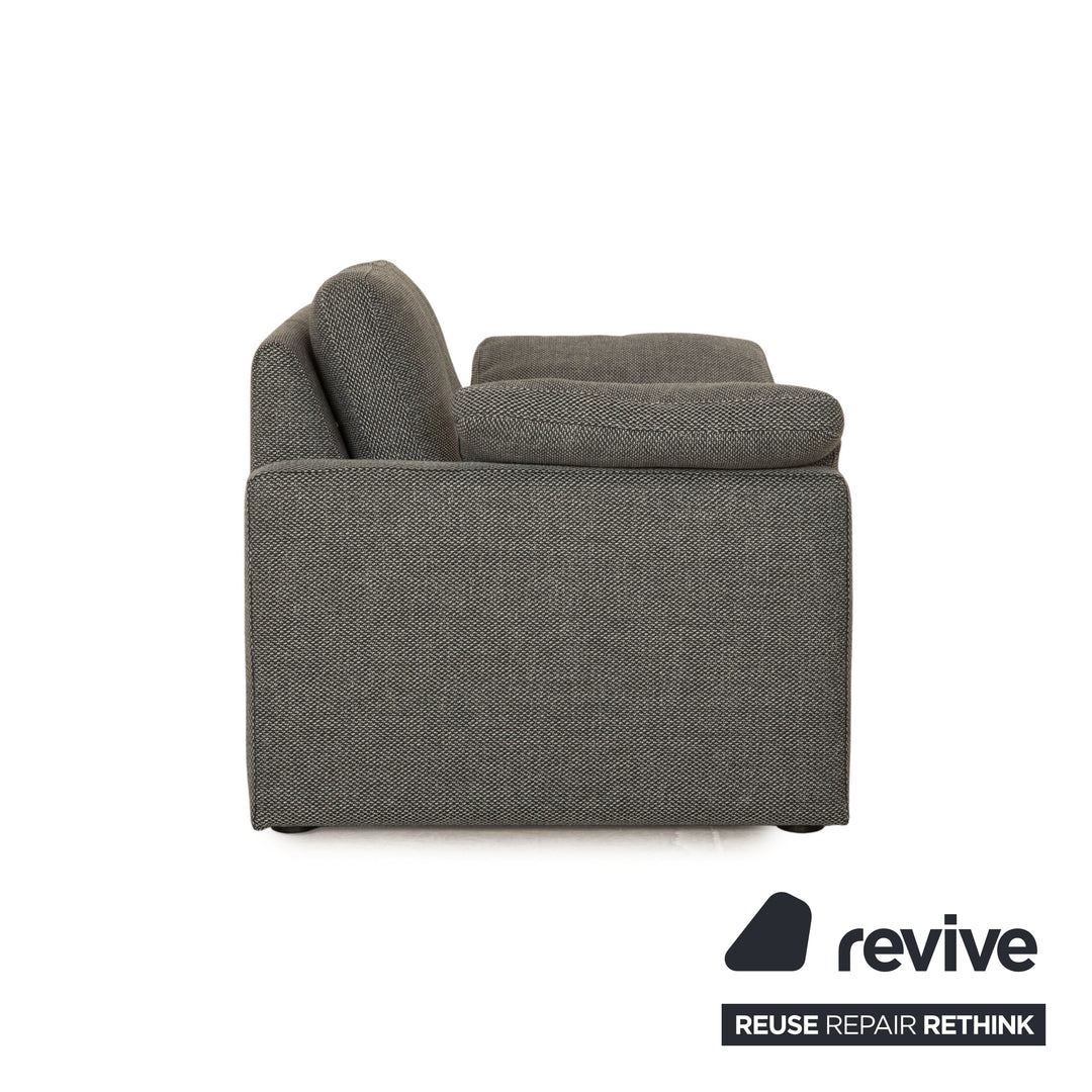 COR Conseta Stoff Zweisitzer Grau 2er Sofa Neubezug