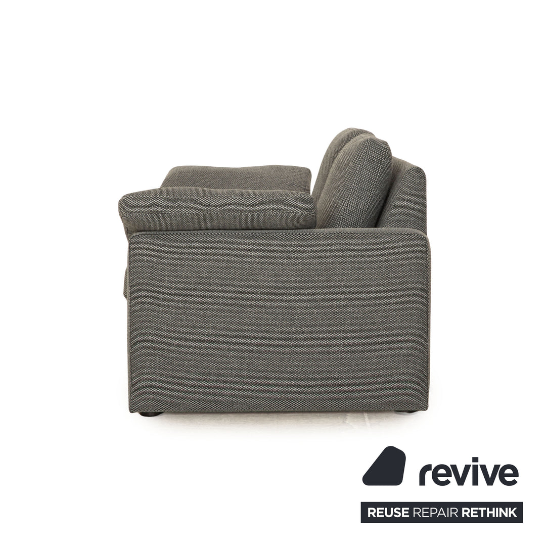 COR Conseta Stoff Zweisitzer Grau 2er Sofa Neubezug