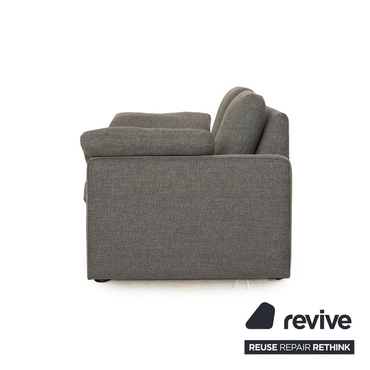 COR Conseta Stoff Zweisitzer Grau 2er Sofa Neubezug