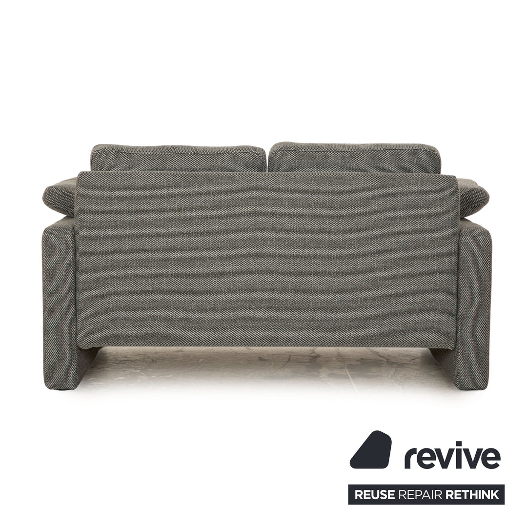 COR Conseta Stoff Zweisitzer Grau 2er Sofa Neubezug