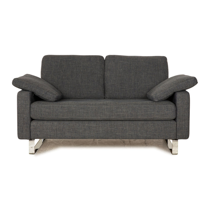 Cor Conseta Stoff Zweisitzer Grau Blau Sofa Couch