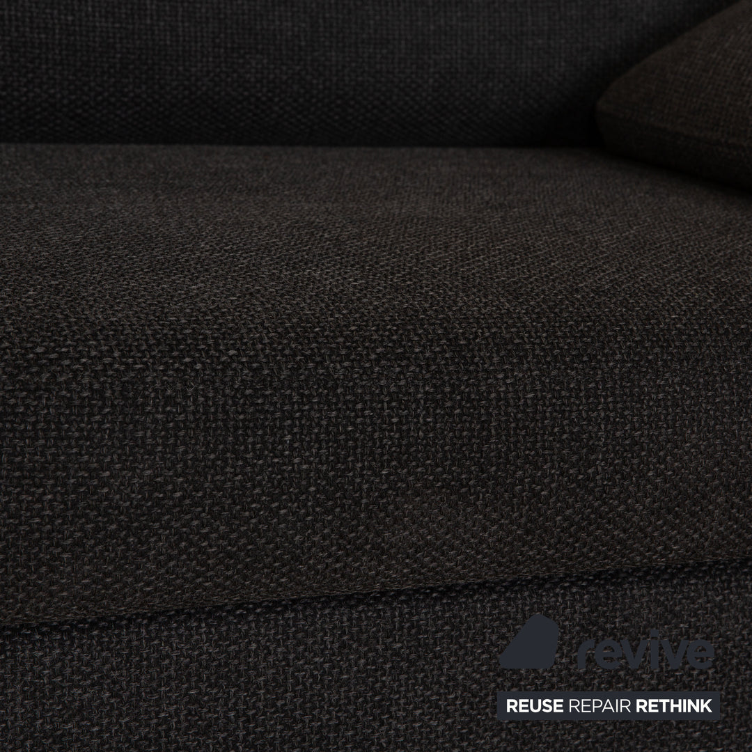 Cor Conseta Stoff Zweisitzer Grau Sofa Couch