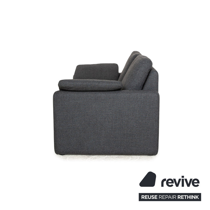 Cor Conseta Stoff Zweisitzer Grau Sofa Couch