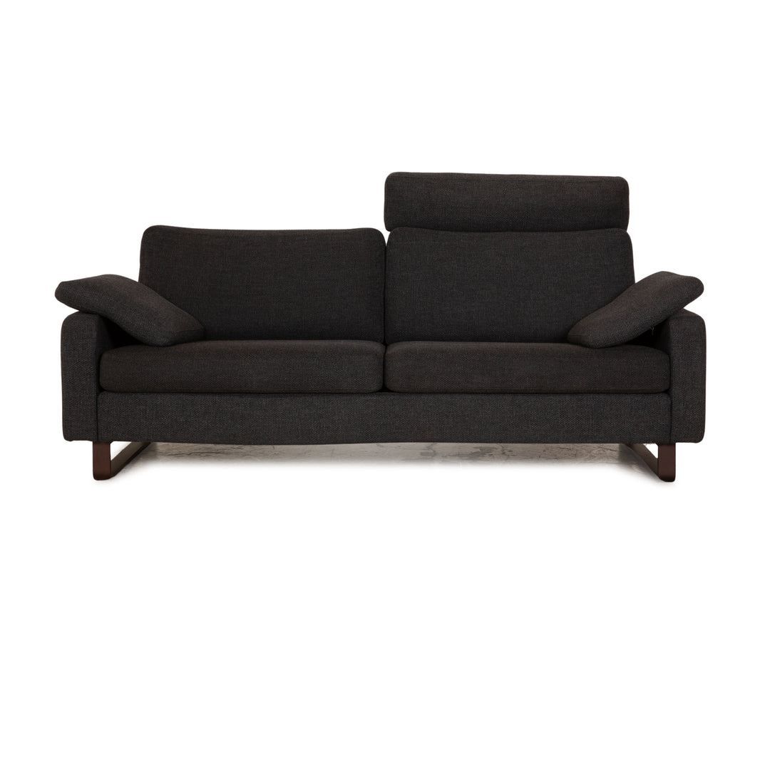 Cor Conseta Stoff Zweisitzer Grau Sofa Couch