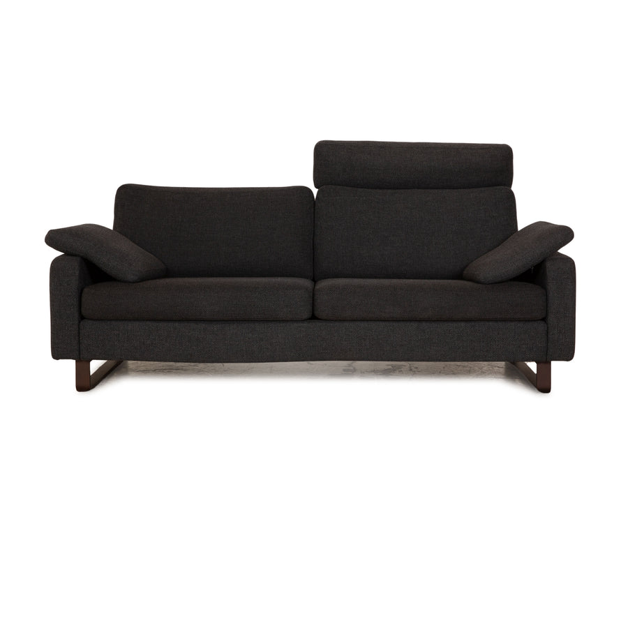 Cor Conseta Stoff Zweisitzer Grau Sofa Couch
