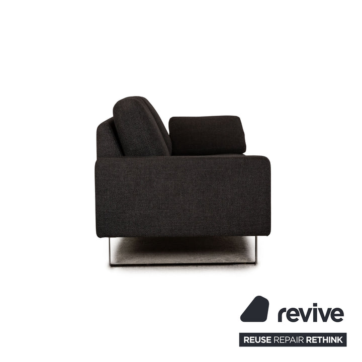 Cor Conseta Stoff Zweisitzer Grau Sofa Couch