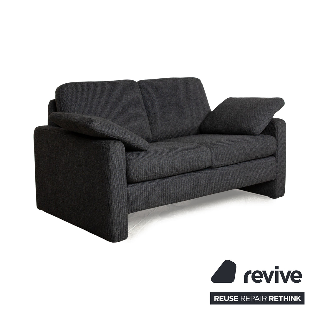 Cor Conseta Stoff Zweisitzer Grau Sofa Couch