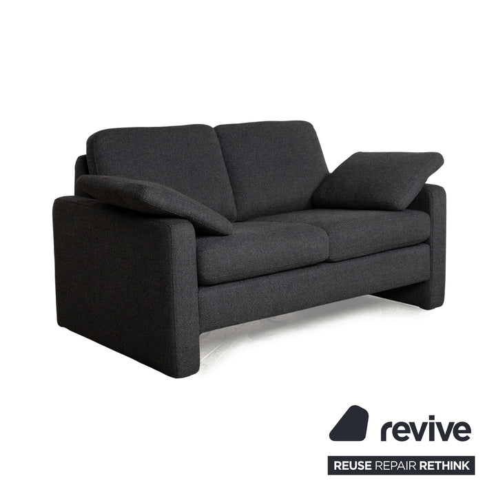 Cor Conseta Stoff Zweisitzer Grau Sofa Couch