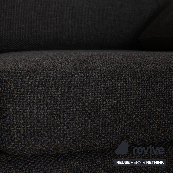 Cor Conseta Stoff Zweisitzer Grau Sofa Couch