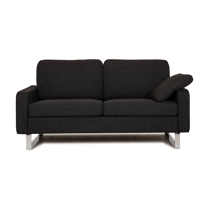 Cor Conseta Stoff Zweisitzer Grau Sofa Couch
