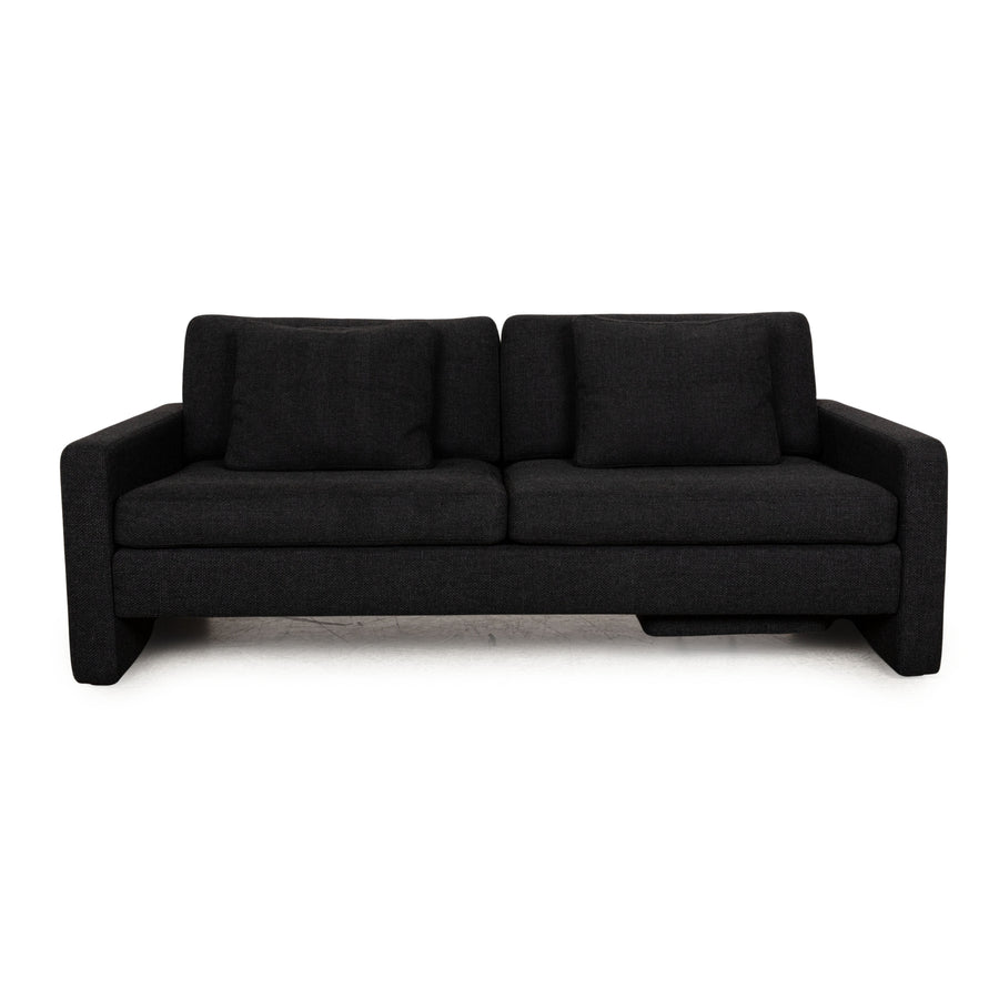 Cor Conseta Stoff Zweisitzer Grau Sofa Couch manuelle Funktion