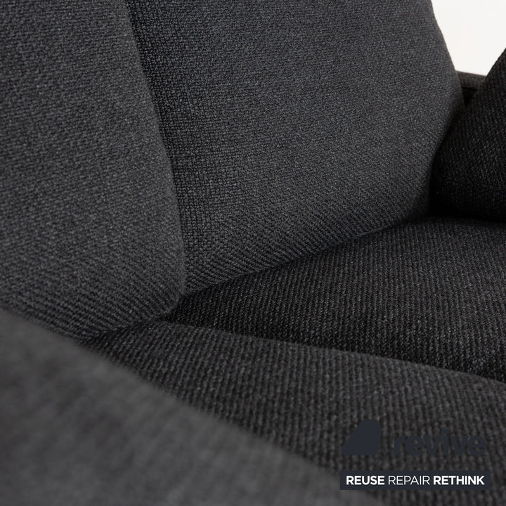 Cor Conseta Stoff Zweisitzer Grau Sofa Couch