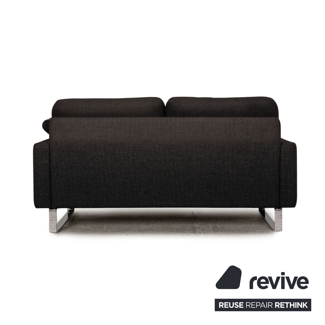 Cor Conseta Stoff Zweisitzer Grau Sofa Couch