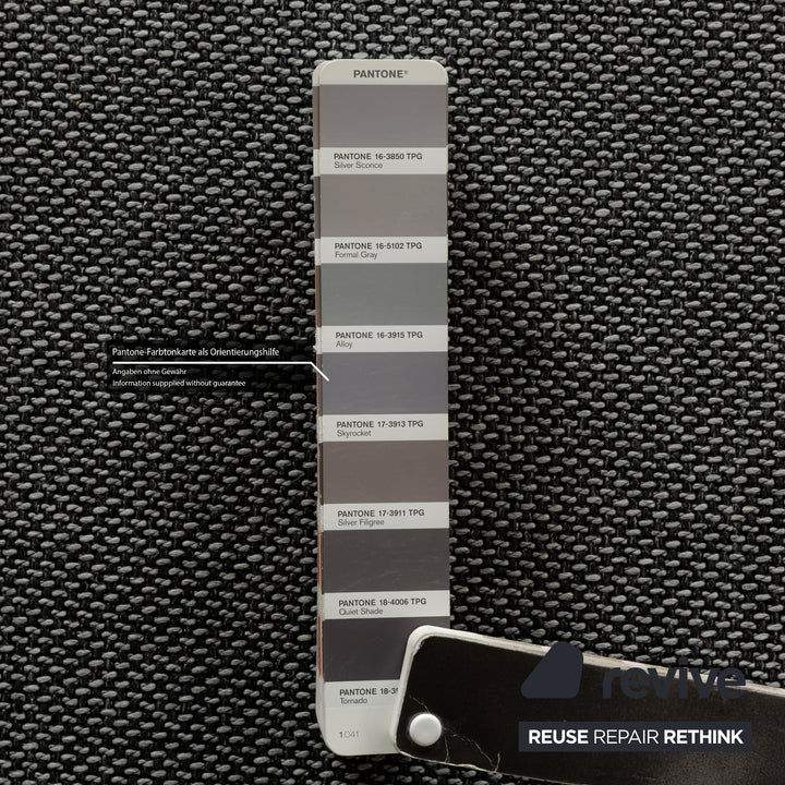 COR Conseta Stoff Zweisitzer Grau Sofa Neubezug