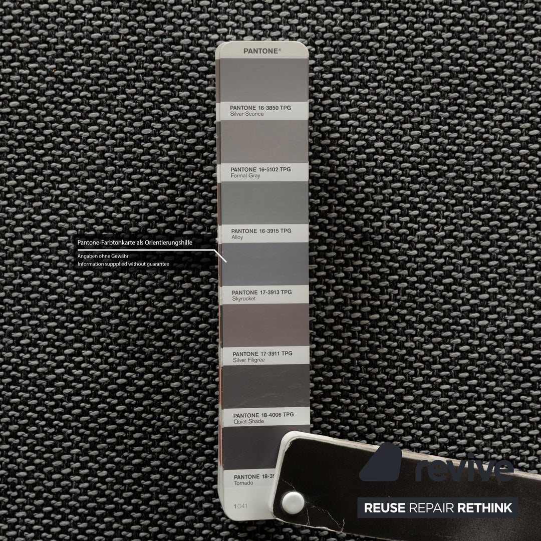 Revêtement de canapé deux places en tissu gris COR Conseta