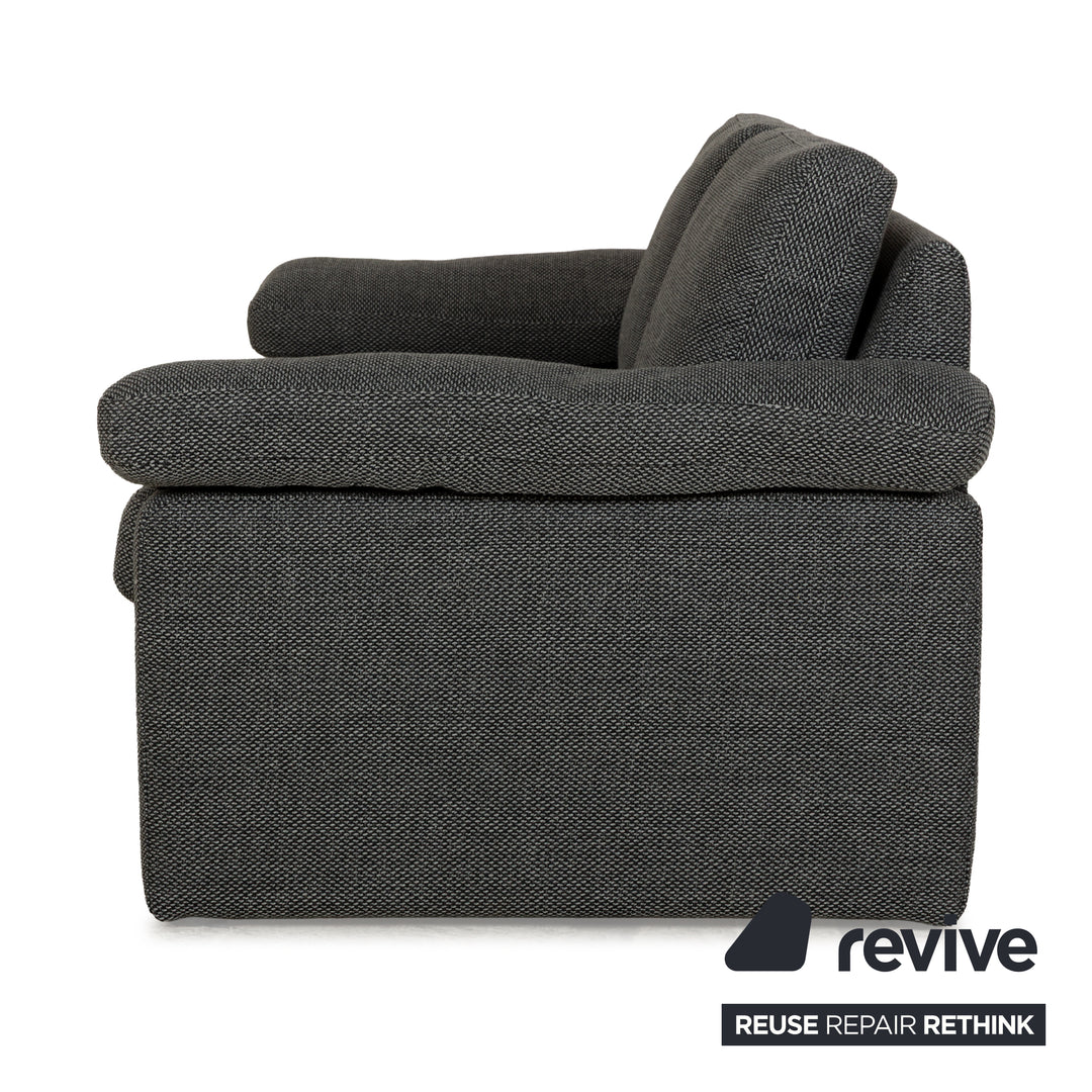 COR Conseta Stoff Zweisitzer Grau Sofa Neubezug