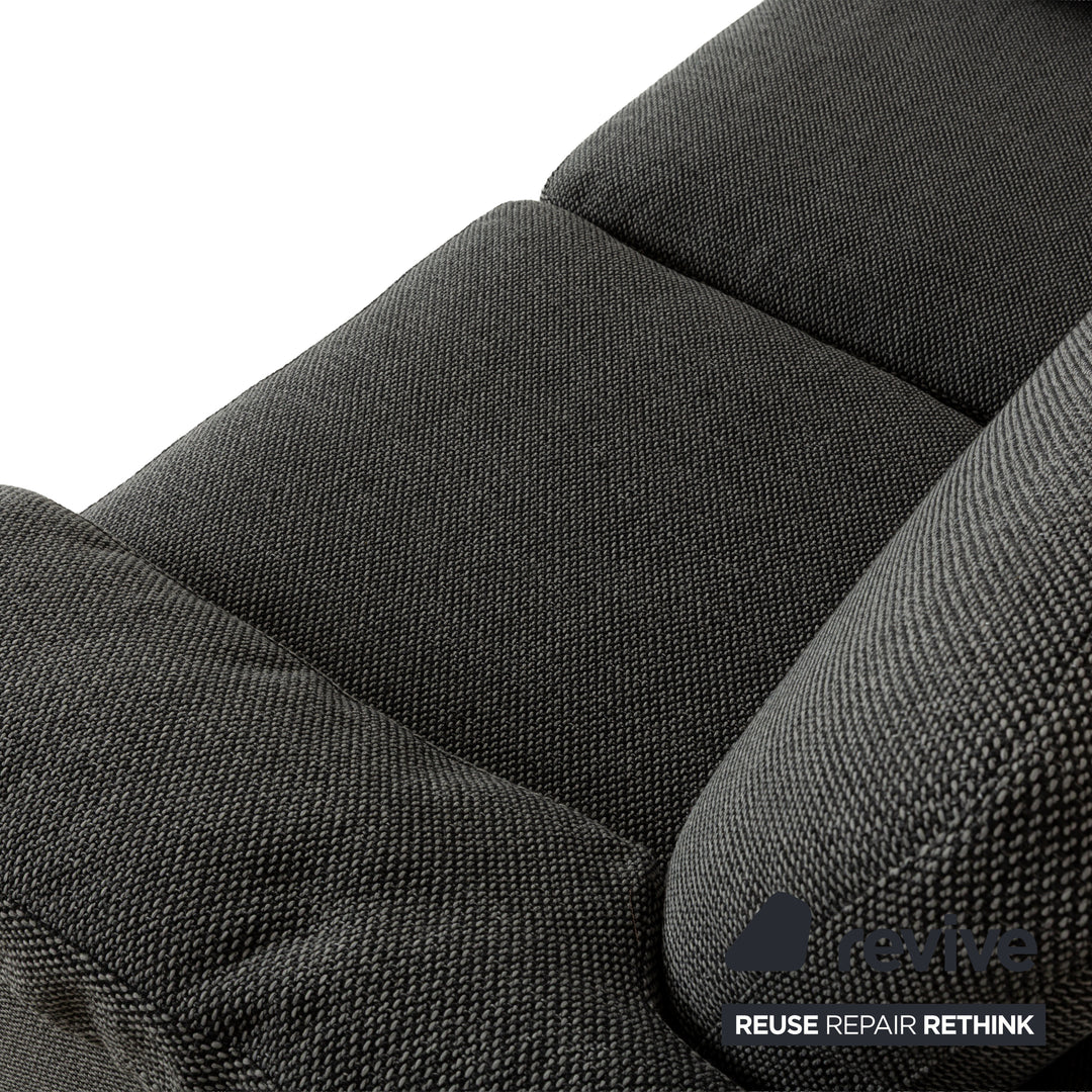 COR Conseta Stoff Zweisitzer Grau Sofa Neubezug