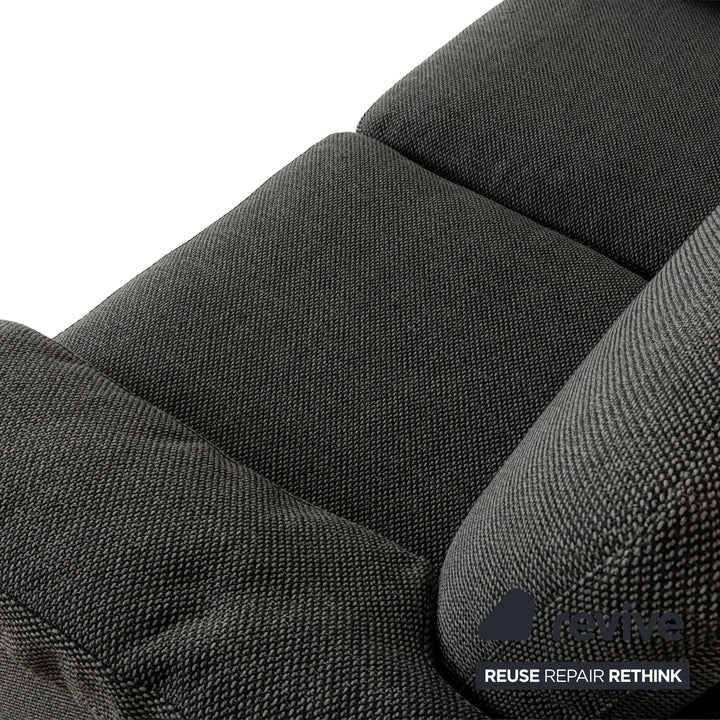 Revêtement de canapé deux places en tissu gris COR Conseta